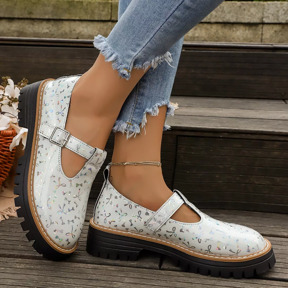 Round Toe Platform Loafers, image 6