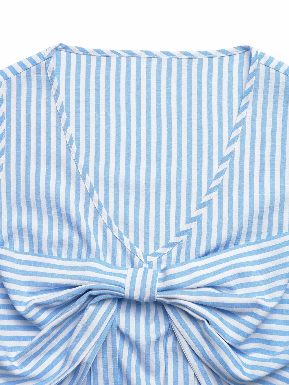 Striped Bowknot Sleeveless Top & Shorts Set, image 8