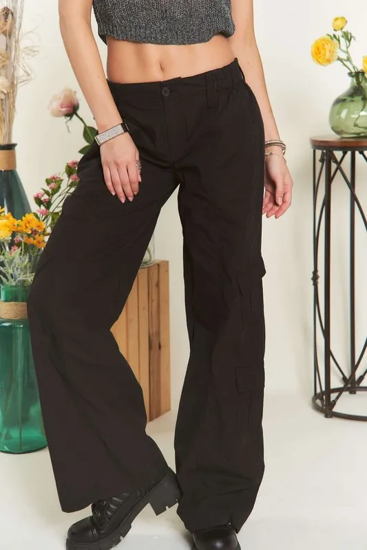 Low Rise Casual Cargo Pants, image 3