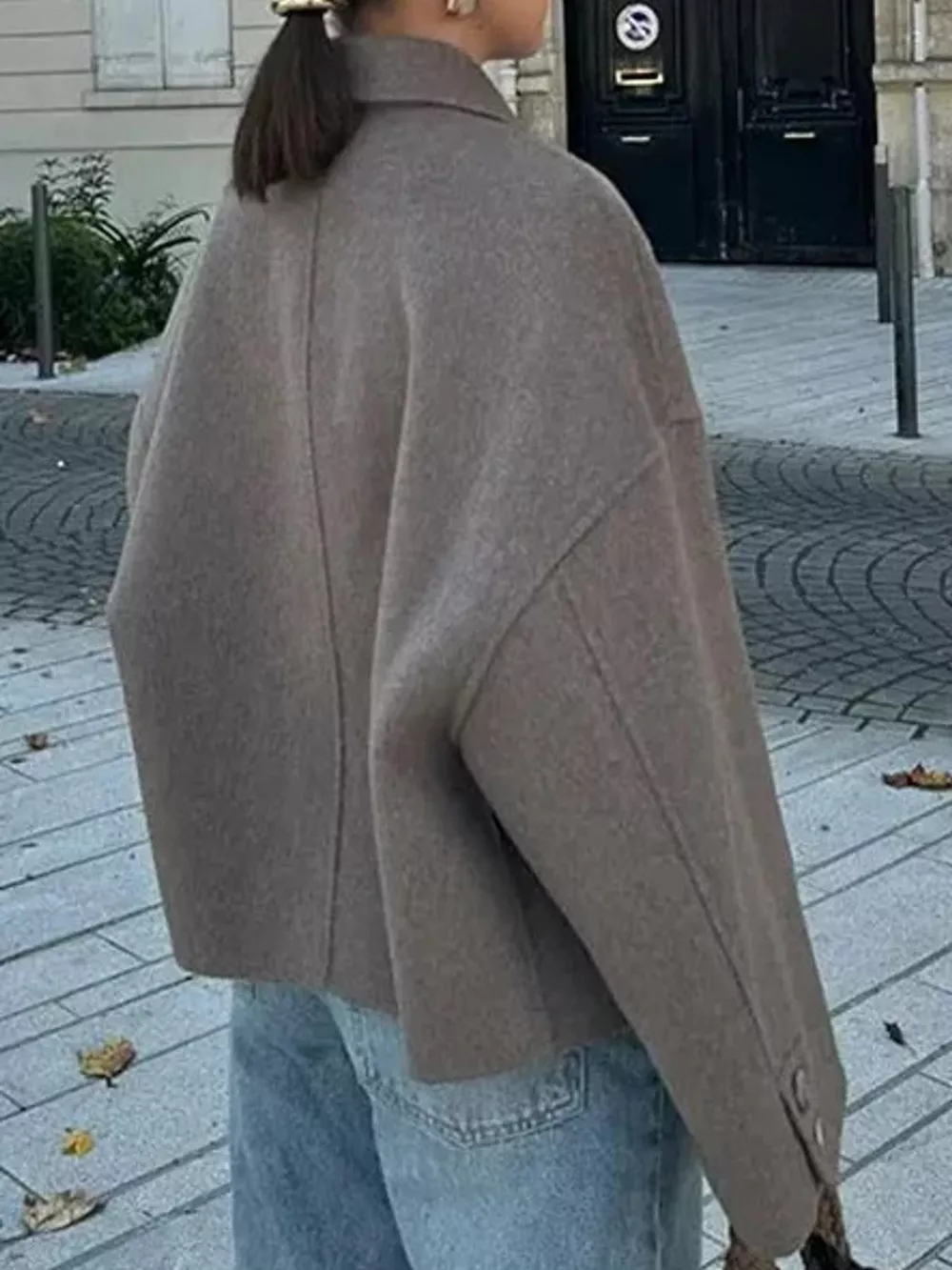 Button-Up Dropped Shoulder Outerwear, image 4
