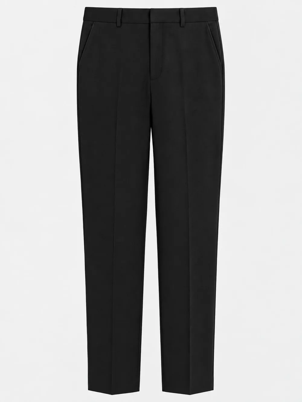 High-Waisted Straight Slim-Fit Pants, image 4