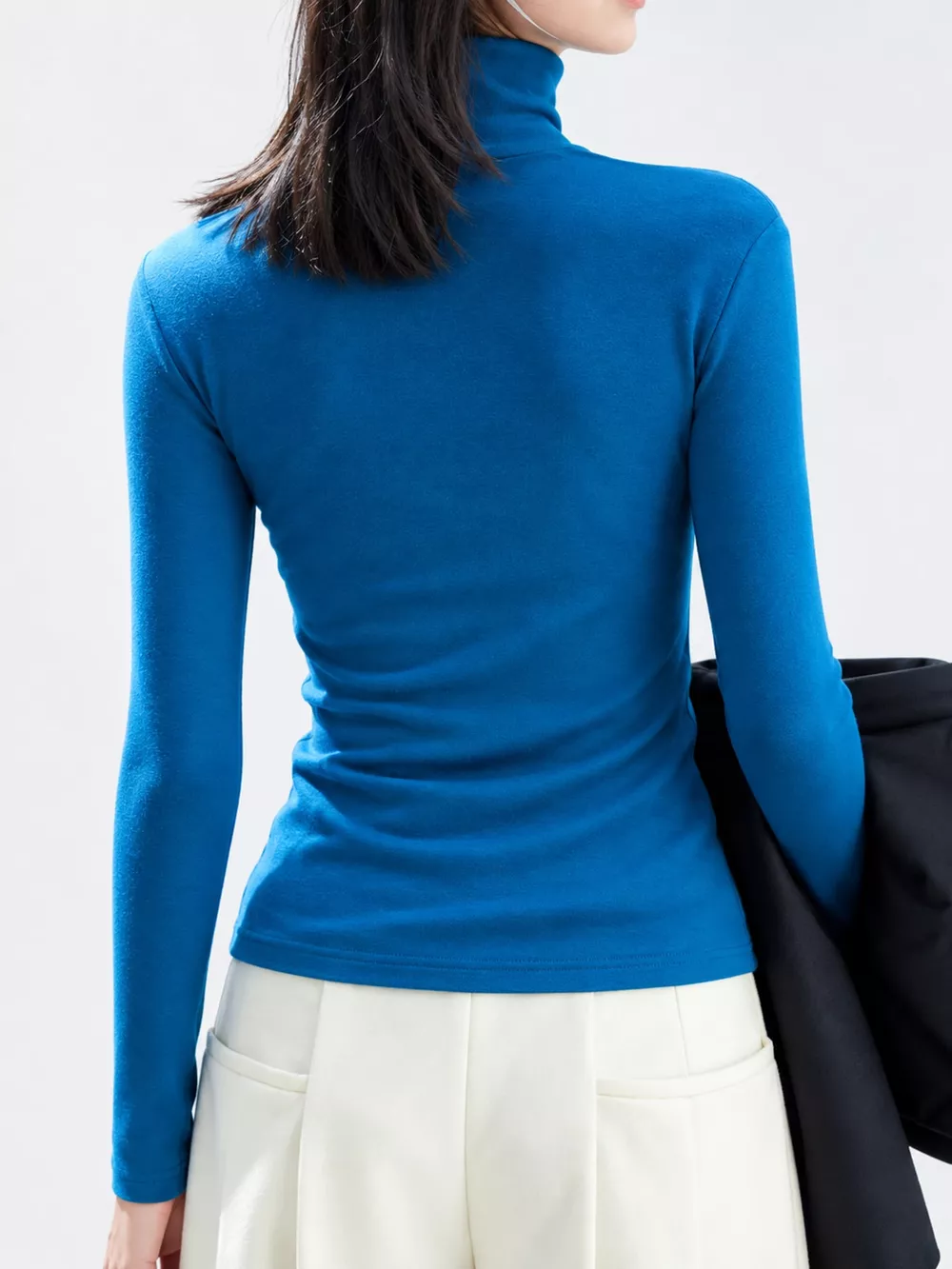 Slim-Fit Turtleneck Long Sleeve T-Shirt, image 8