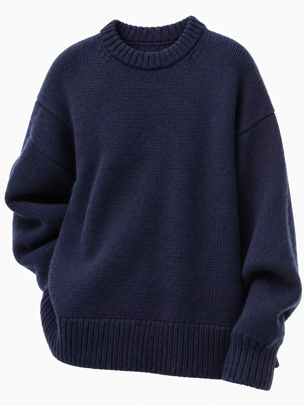 Round Neck Dropped Shoulder Sweater, image 11