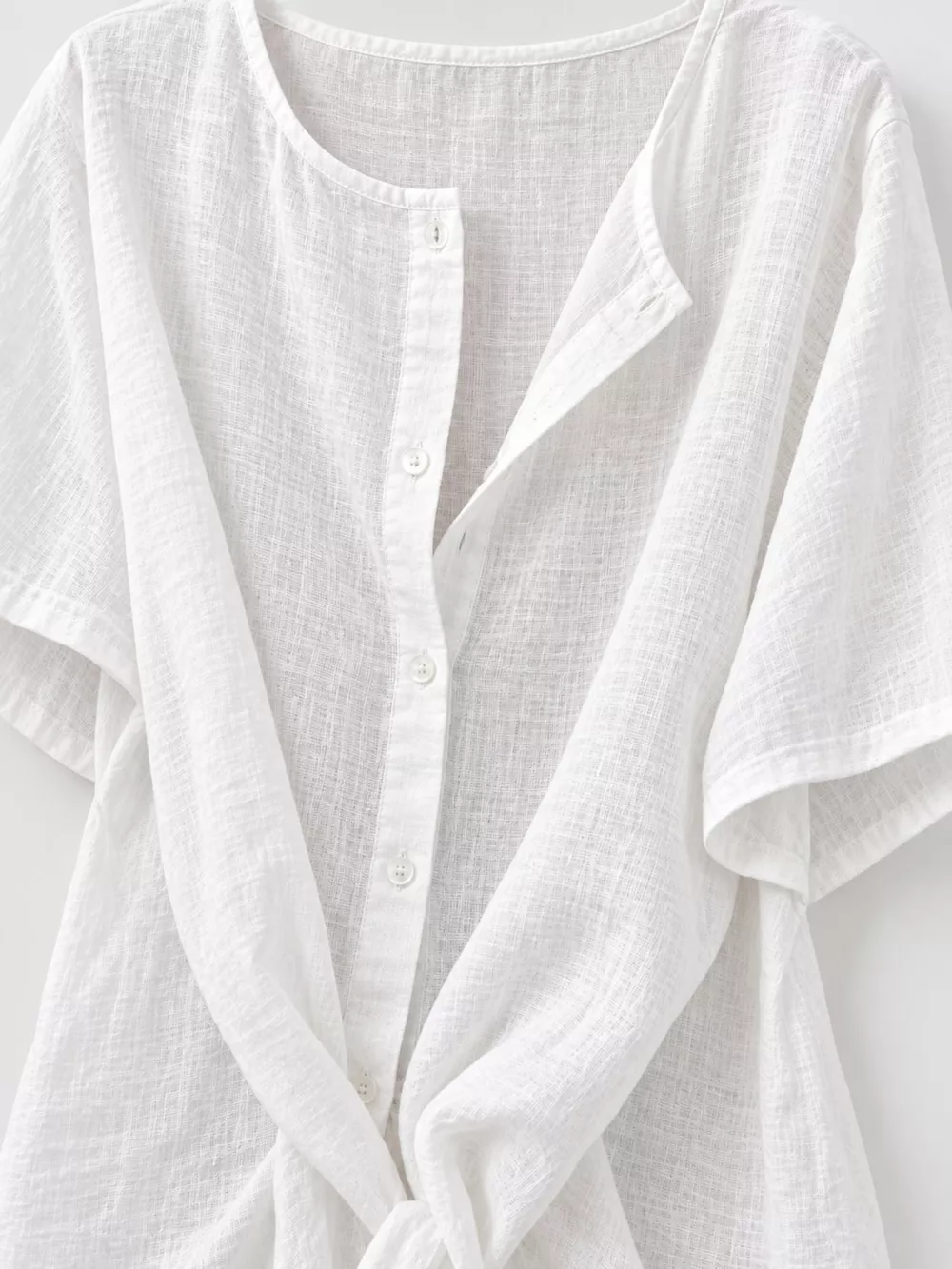 Full Size Casual Loose Fit Beach Short Sleeve Shirt Plus Size, image 5