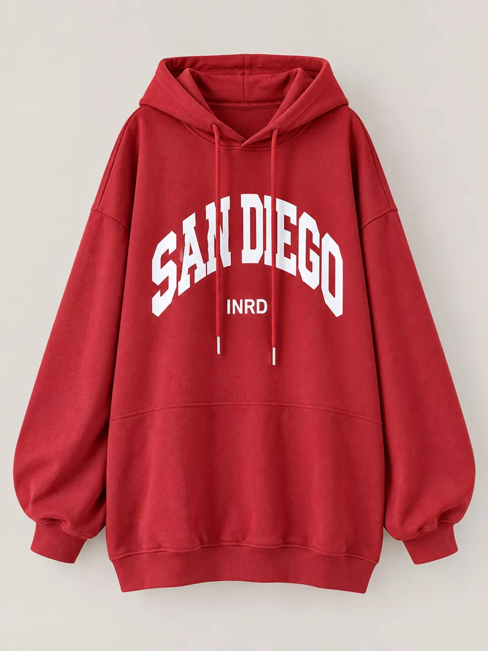 Letter Graphic Long Sleeve Hoodie, image 4