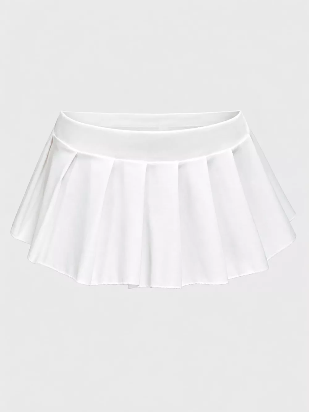 Low Waist Pleated Micro Mini Skirt, image 4