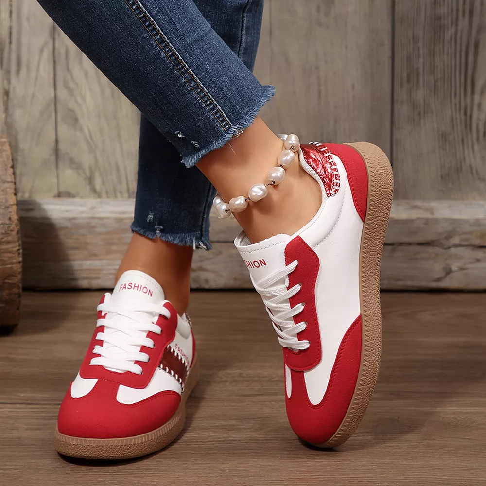 Lace-Up Flats Sneakers, image 5
