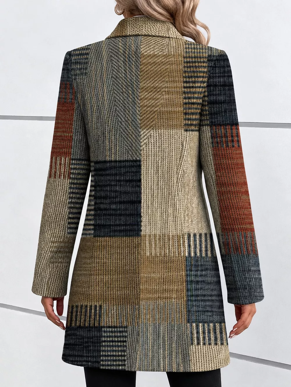 Full Size Long Sleeve Longline Outerwear Plus Size, image 4