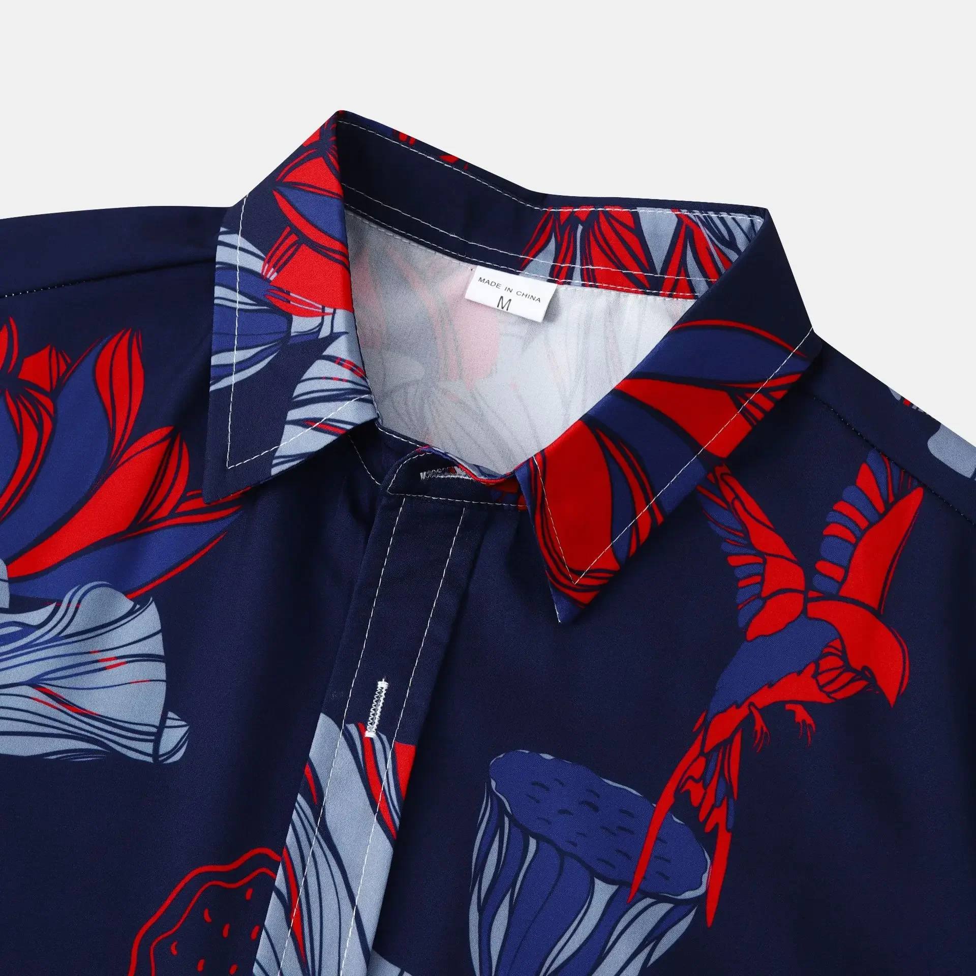 Men's Plus Size Button-Down Short Sleeve Shirt, image 3