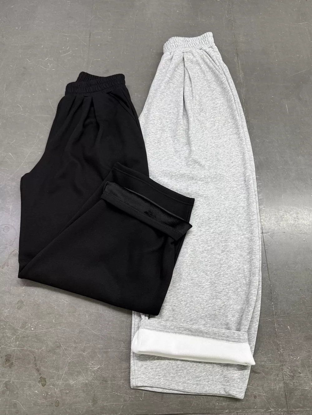 Elastic Waist Wide-Leg Sweatpants, image 7