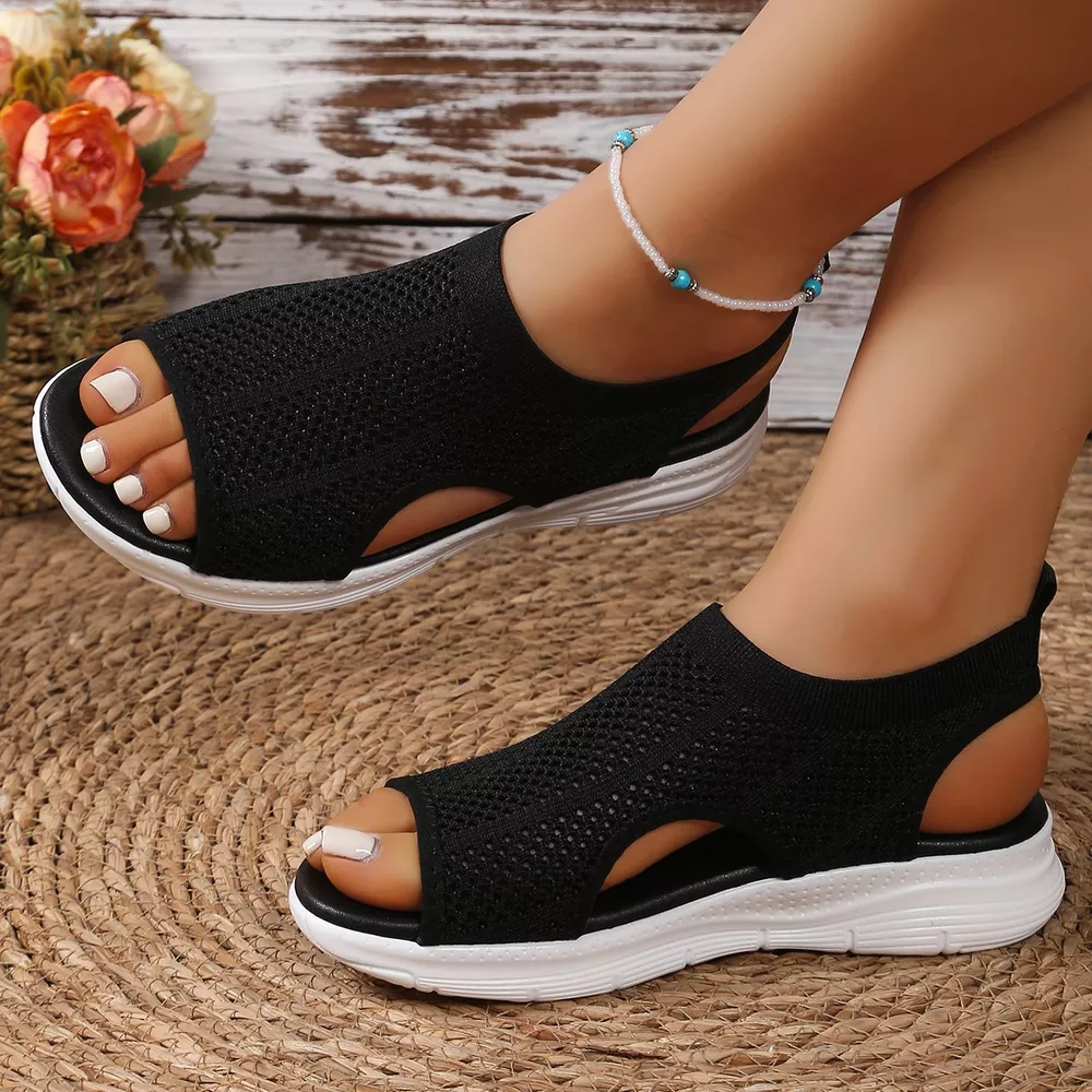 Breathable Mesh Open Toe Sandals, image 6