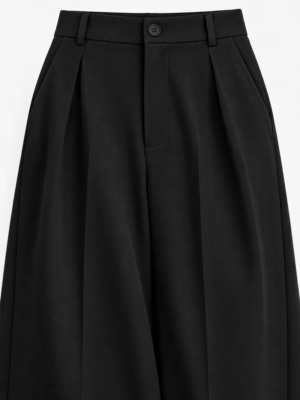 High-Waisted Pleated Wide-Leg Pants, image 6