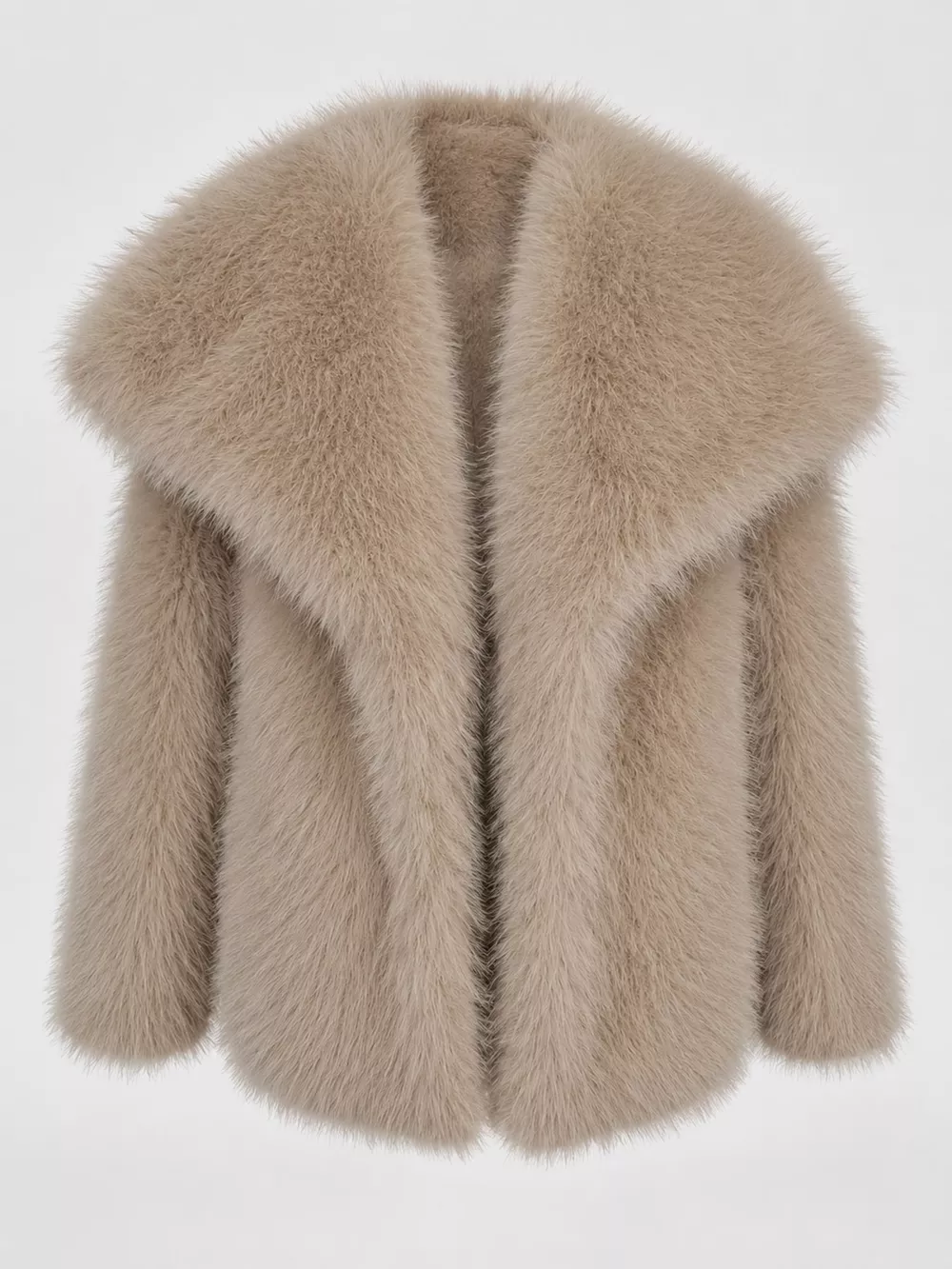 Fox Fur Collar Winter Outerwear, image 12