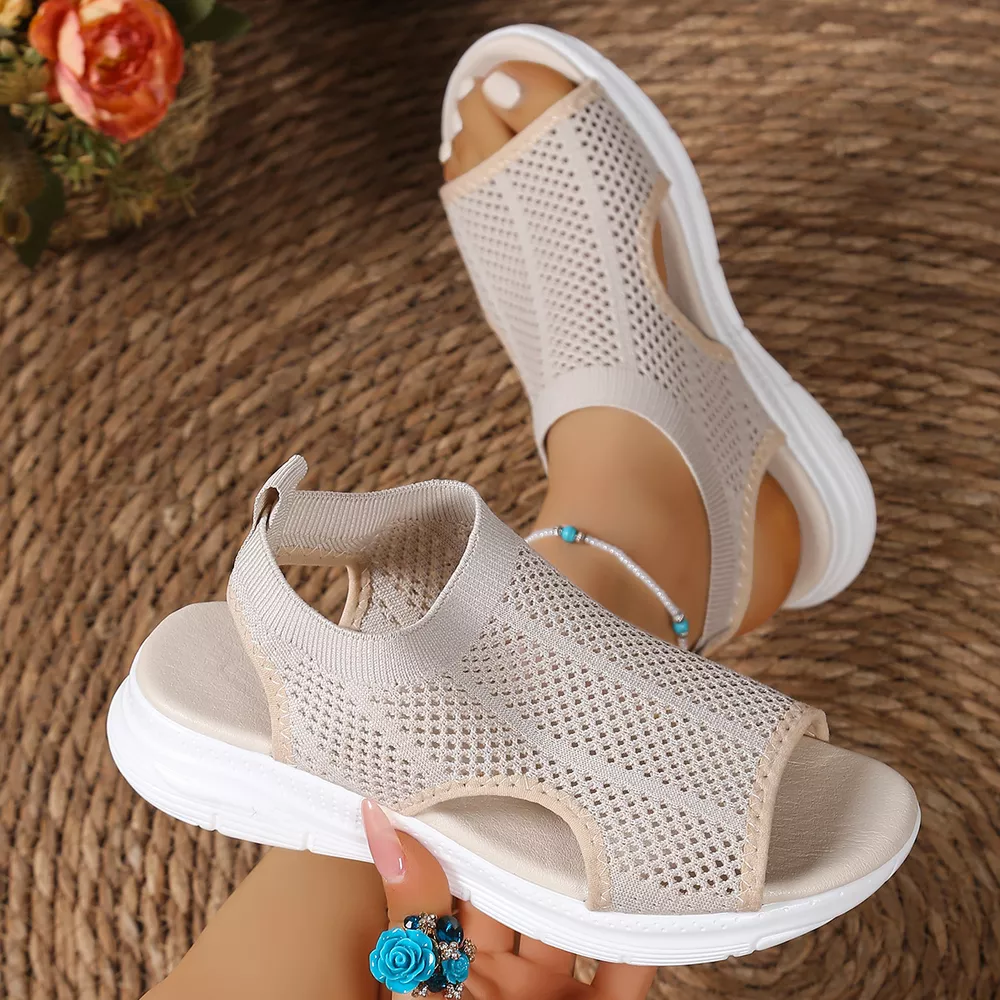Breathable Mesh Open Toe Sandals, image 7