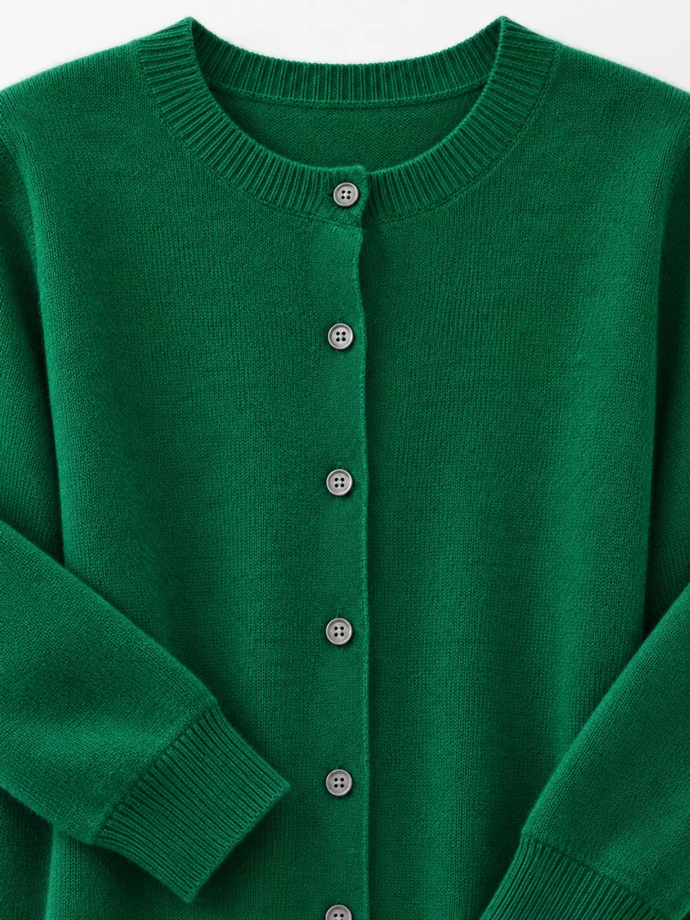 Crew-Neck Button-Down Cardigan, image 70