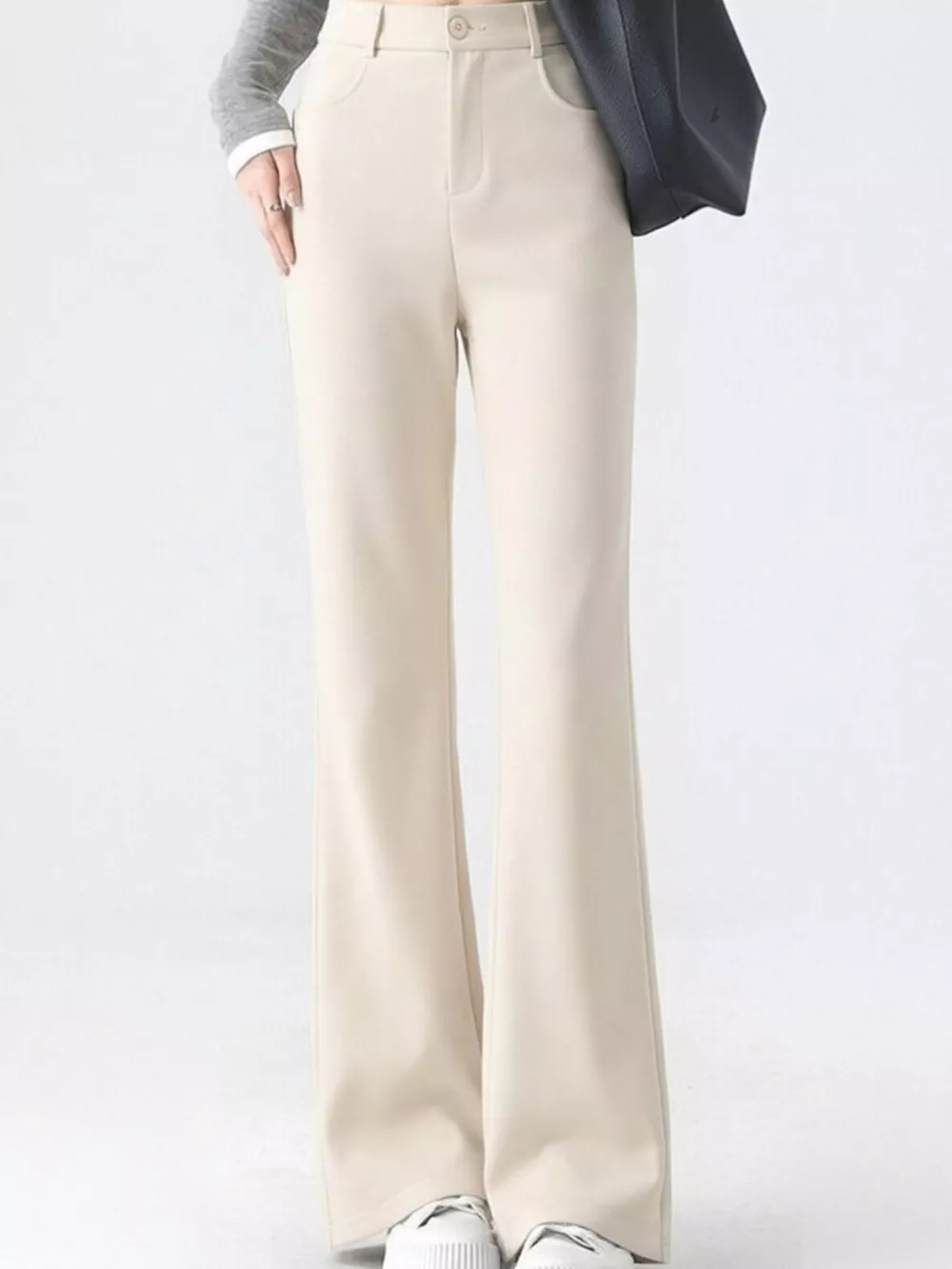 Full Size High-Waisted Slim-Fit Straight-Leg Pants Plus Size, image 22