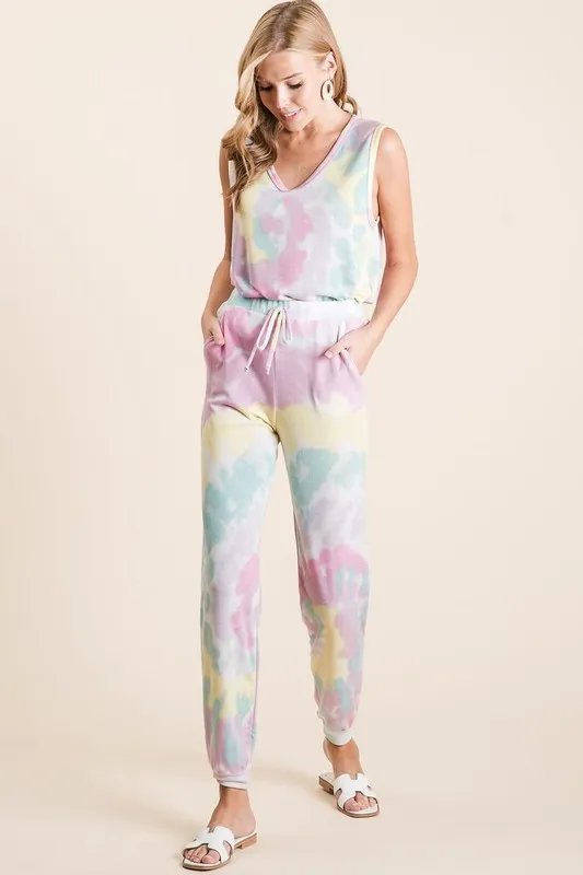 Tie Dye French Terry Casual Pants, image 8