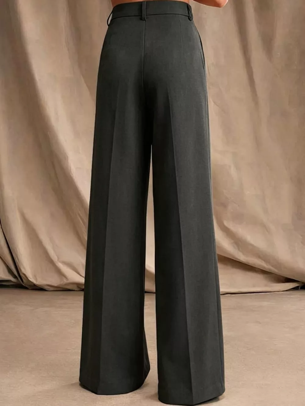 High-Waisted Pleated Wide-Leg Pants, image 21