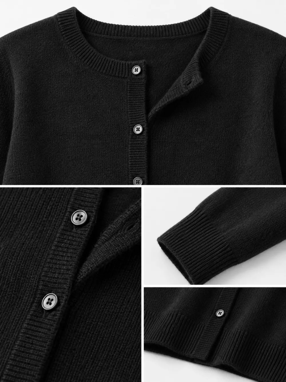 Crew Neck Button-Down Knit Cardigan, image 14