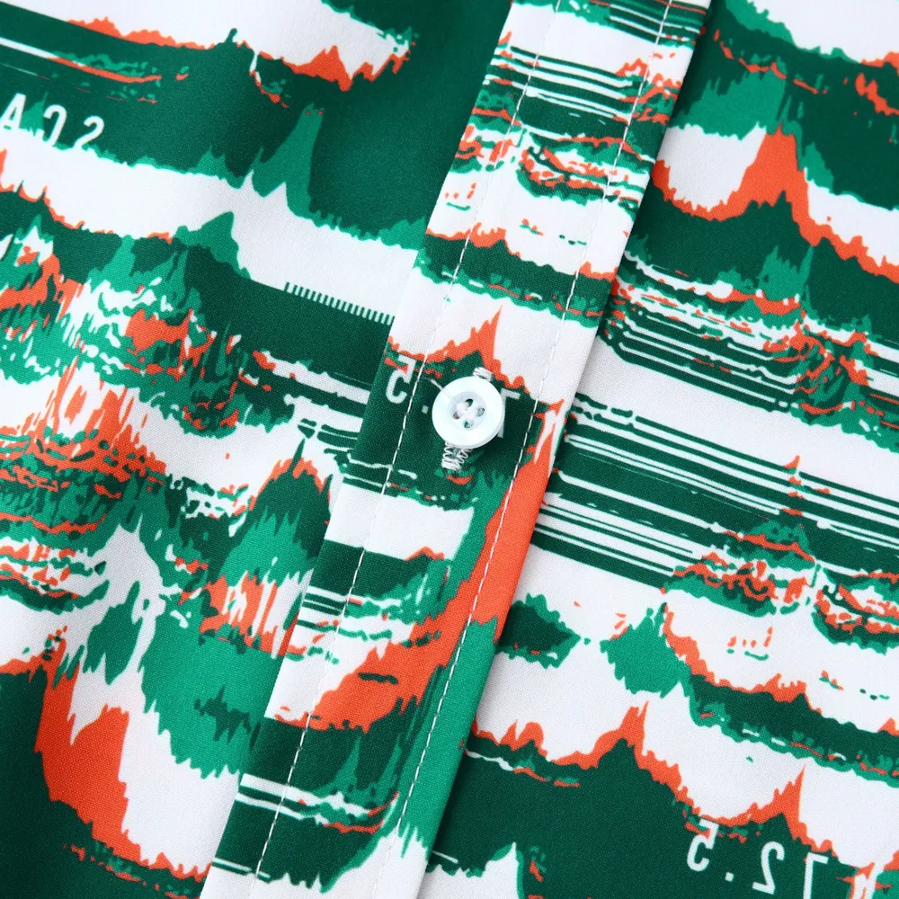 Men's Plus Size Tropical Print Short Sleeve Hawaiian Beach Shirt, image 4