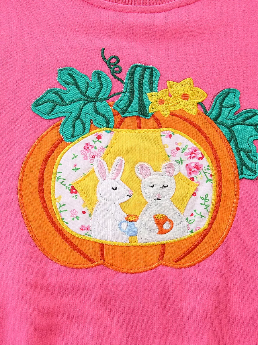 Children's Pumpkin Patch Applique Sweatshirt, image 4