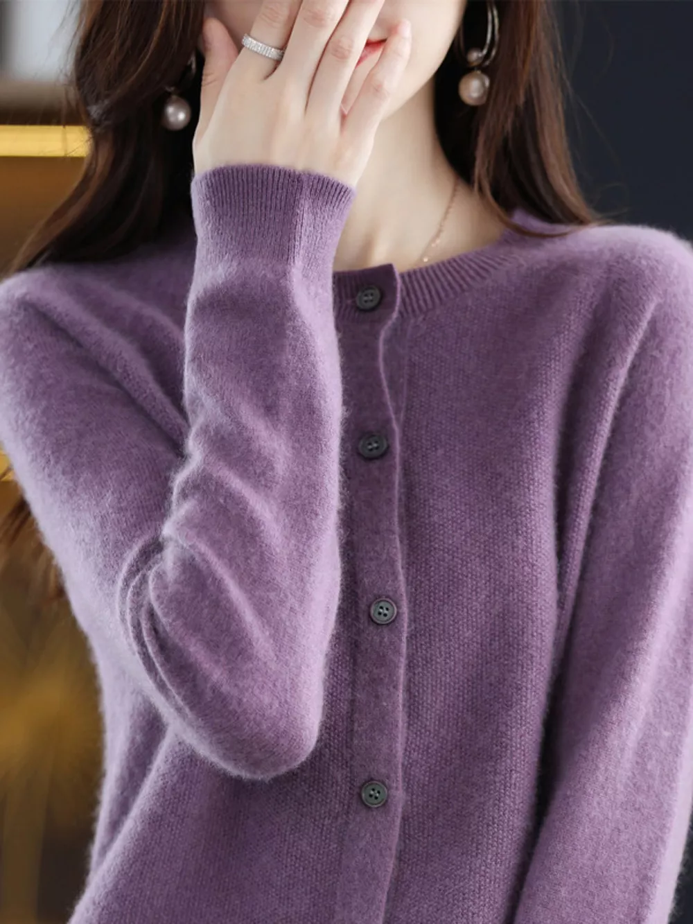 Button-Down Long Sleeve Cardigan, image 19