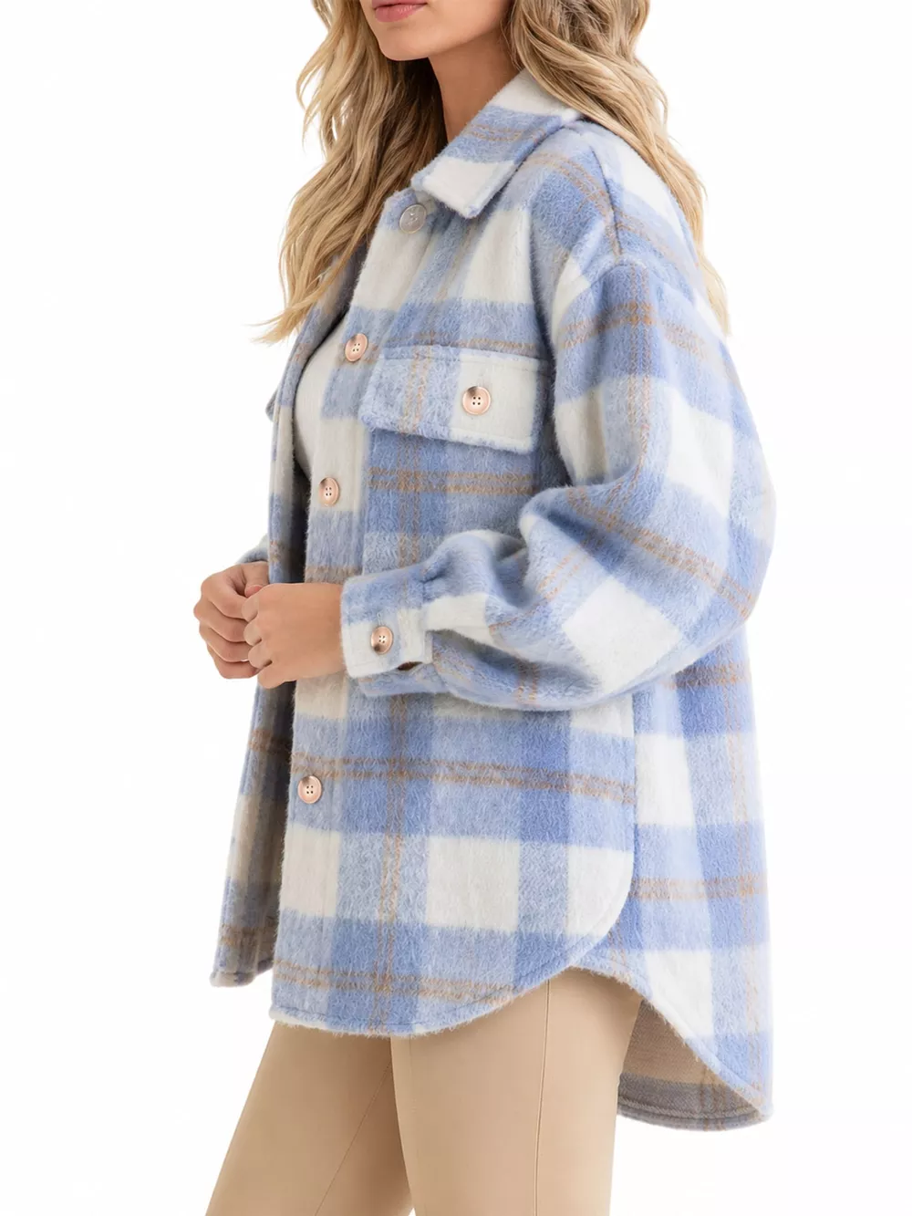Plaid Button-Down Jacket, image 7