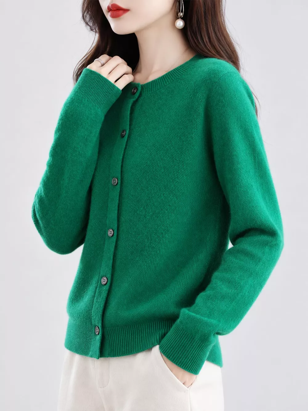 Button-Down Long Sleeve Cardigan, image 15
