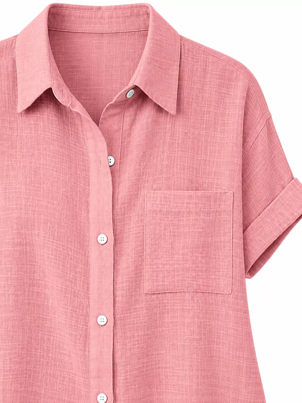 Full Size Button Up Short Sleeve Shirt Plus Size, image 30