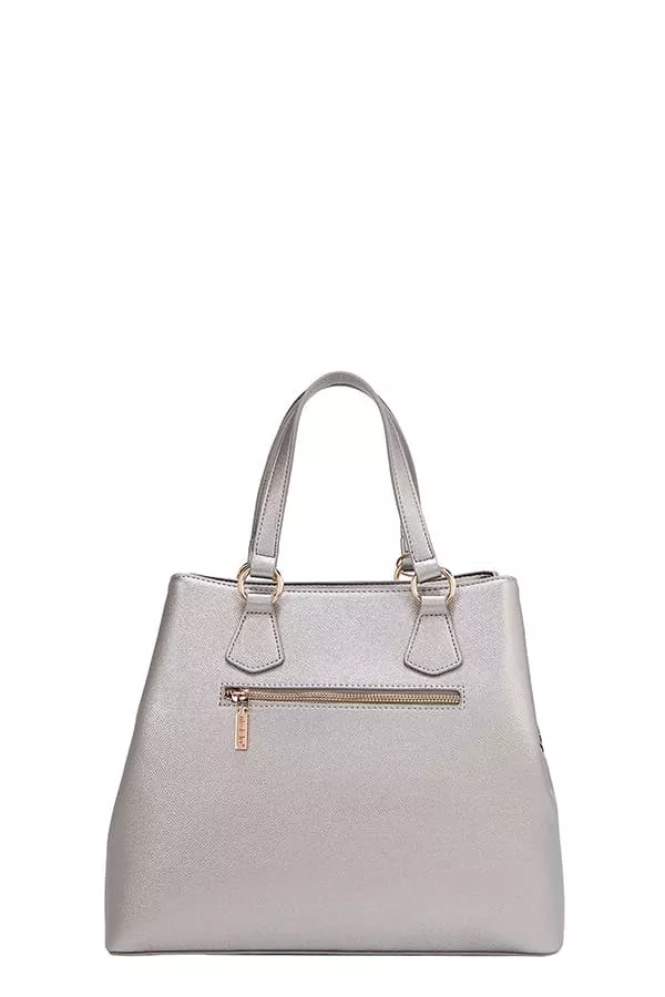 Monogram Pattern Handbag with Rhinestones Decor, image 16