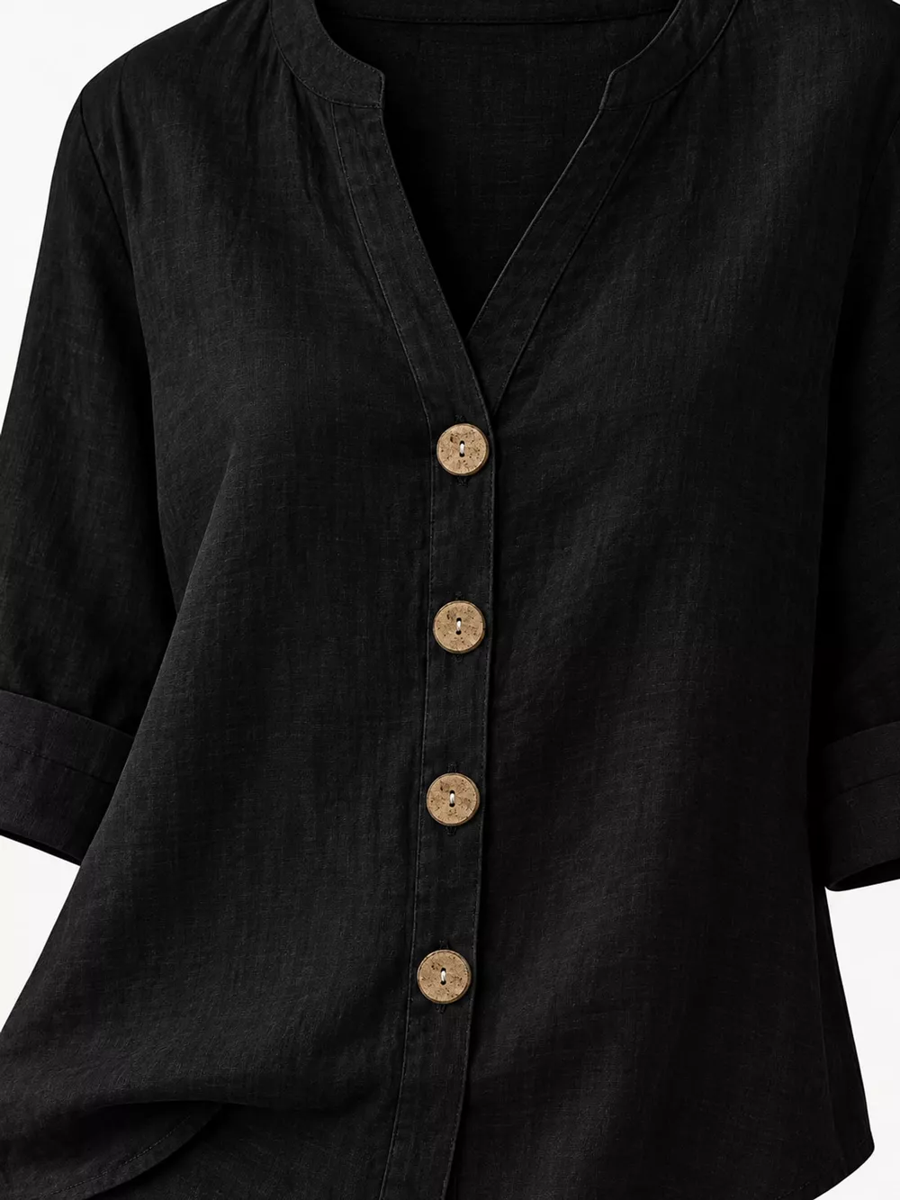 Notched Button Down Shirt, image 28