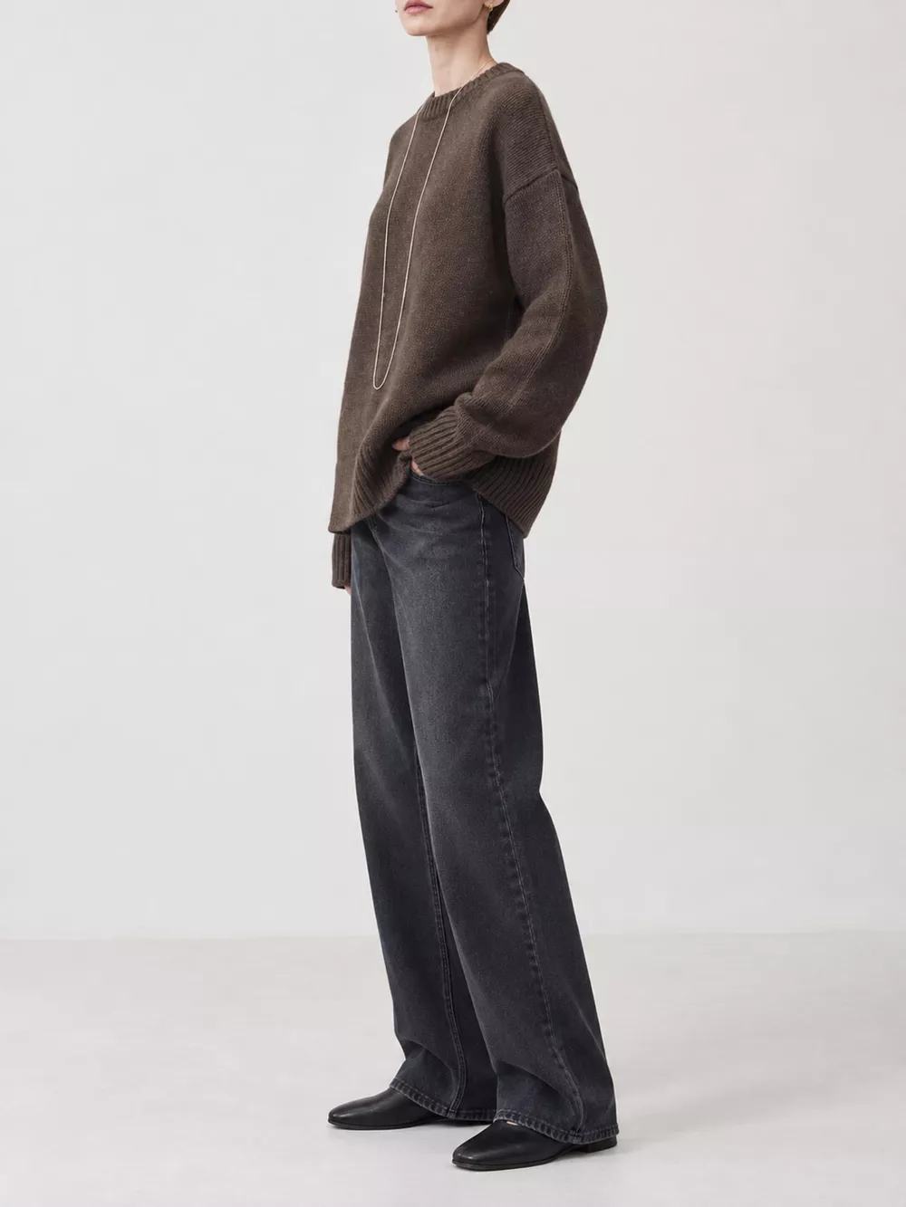 Round Neck Dropped Shoulder Sweater, image 20