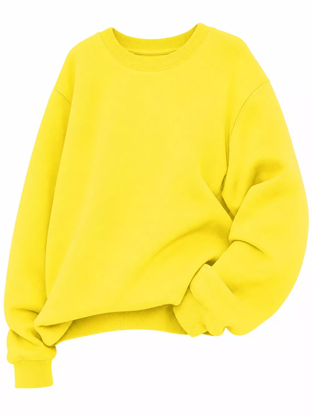 Full Size Solid Color Long Sleeve Sweatshirt Plus Size, image 34