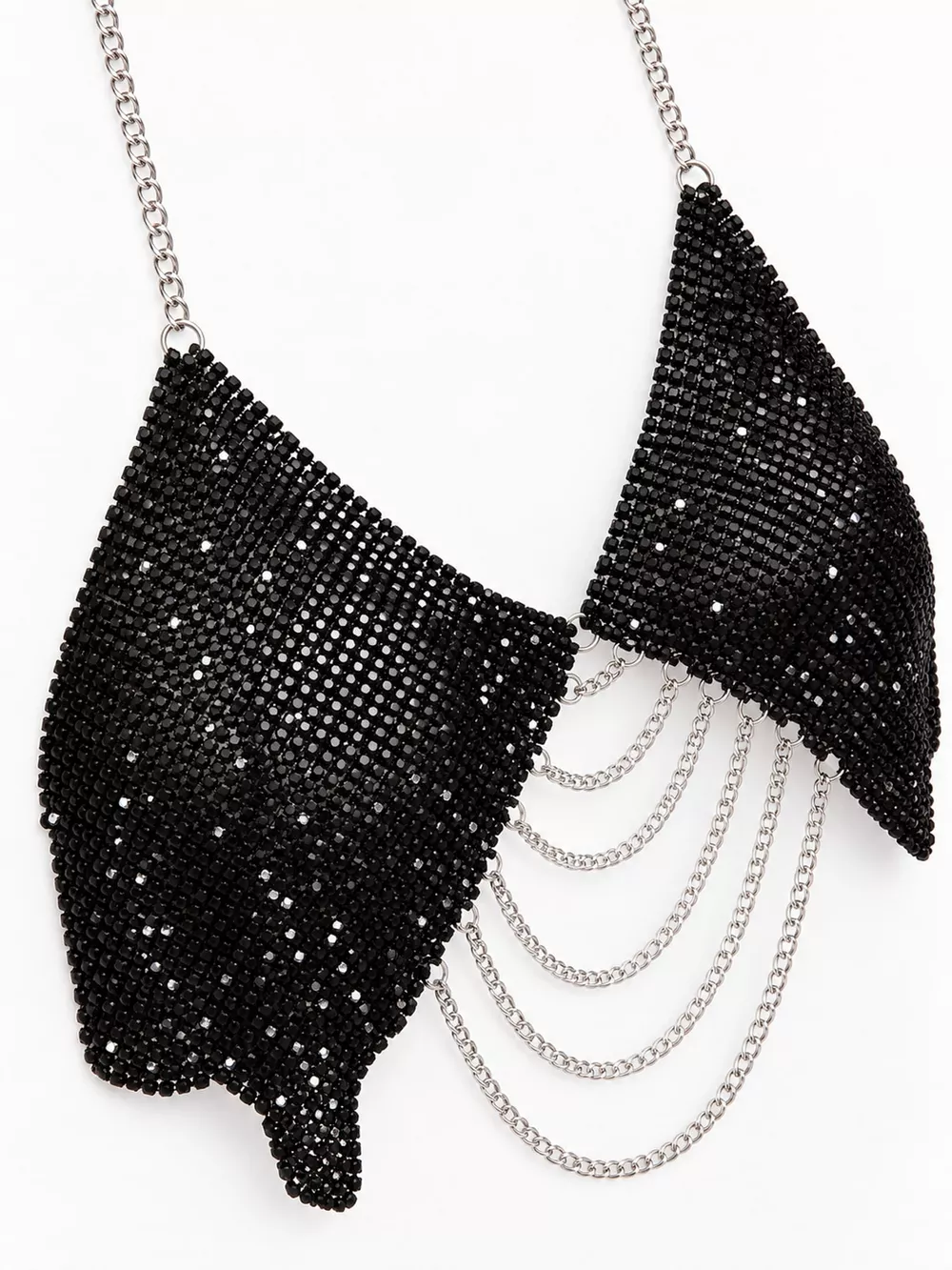 Metallic Chainmail Halter Cami Top, image 10
