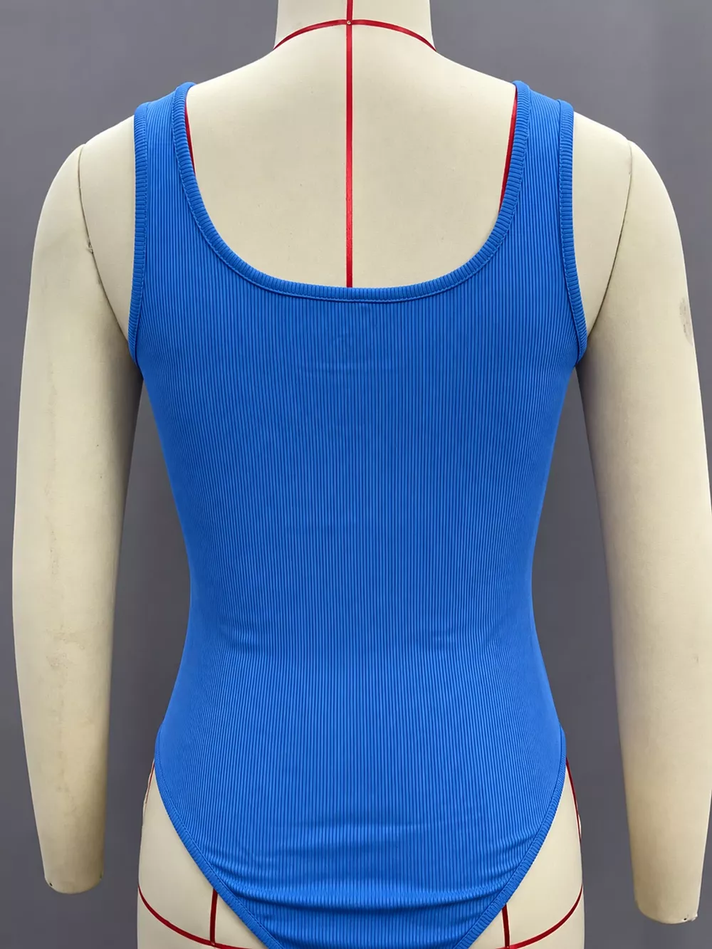 Full Size Ribbed Knit Sleeveless Scoop Neck Bodysuit Plus Size, image 44