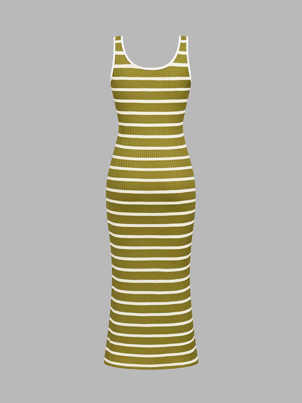 Striped Bodycon Knit Midi Dress, image 12