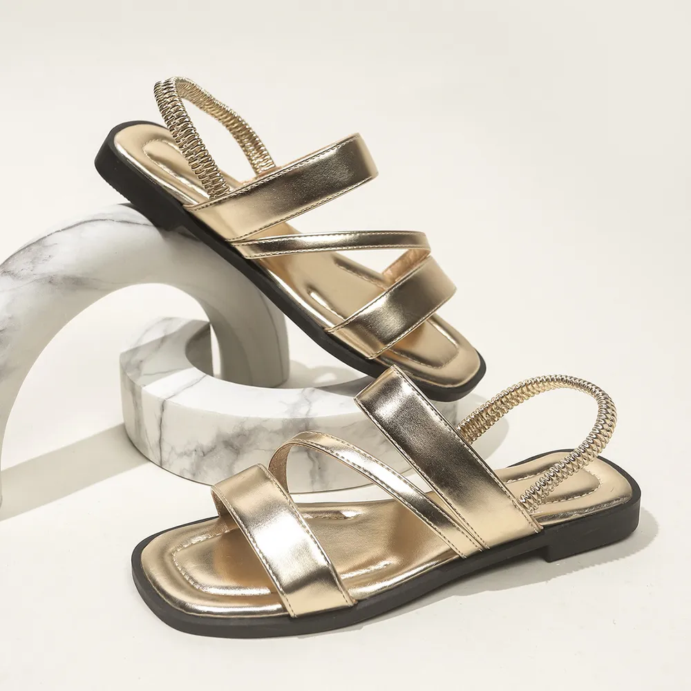 Open Toe Flats Sandals, image 6