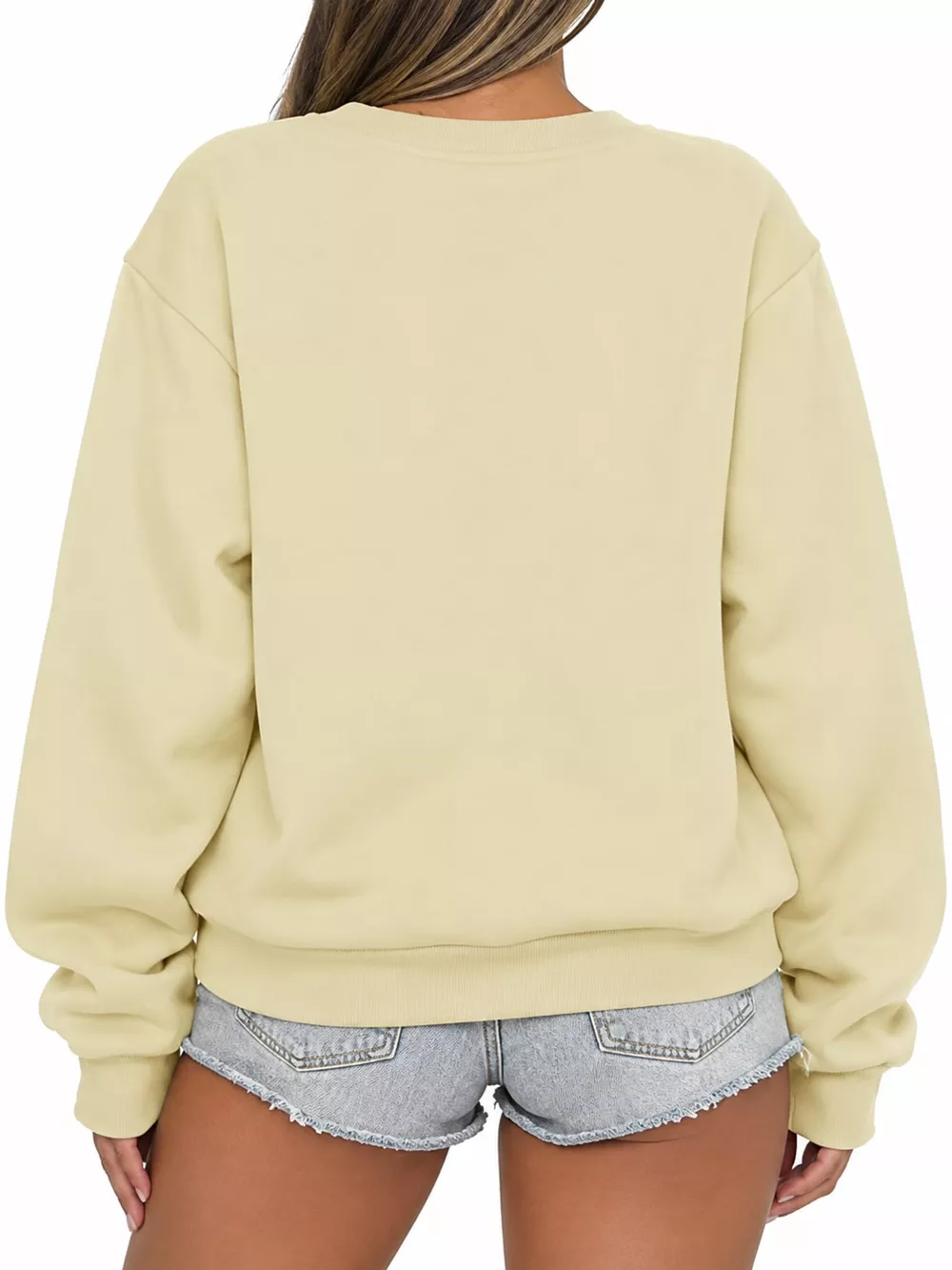 Full Size Solid Color Long Sleeve Sweatshirt Plus Size, image 8