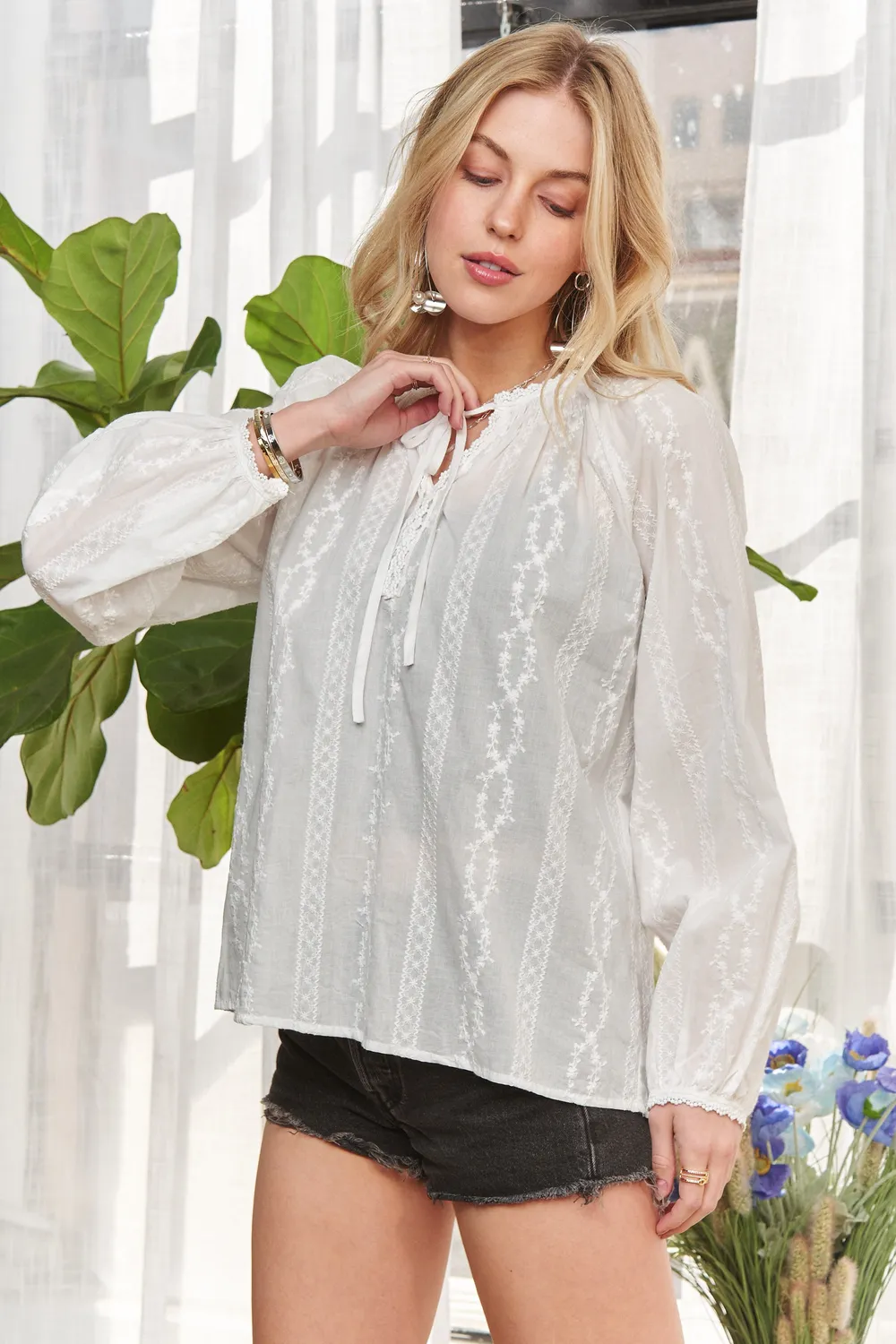 Cotton Peasant Top, image 5
