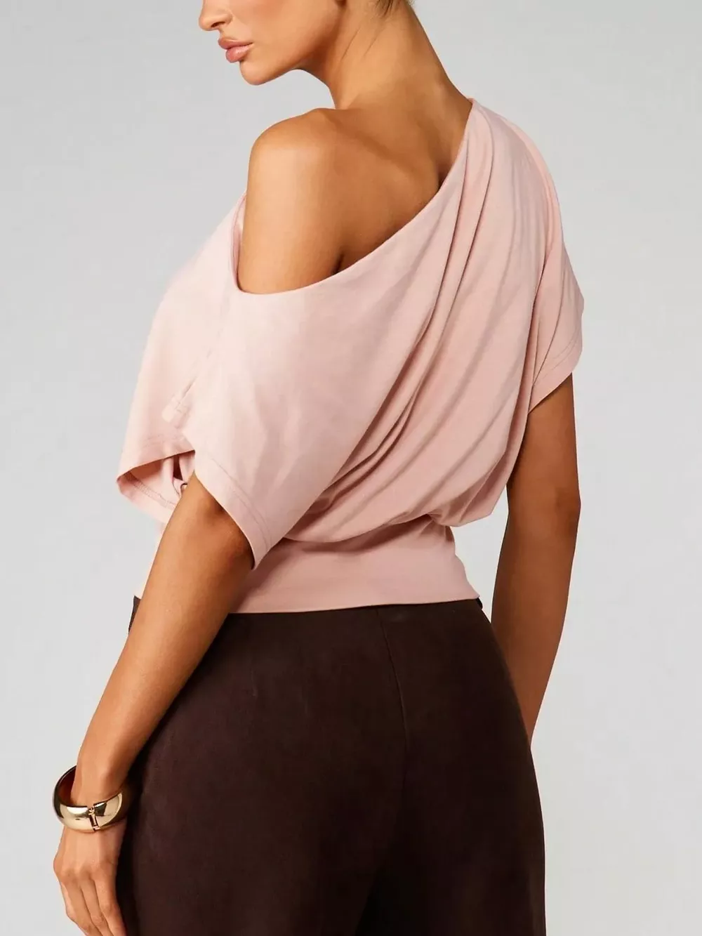 One Shoulder Crop T-Shirt, image 8