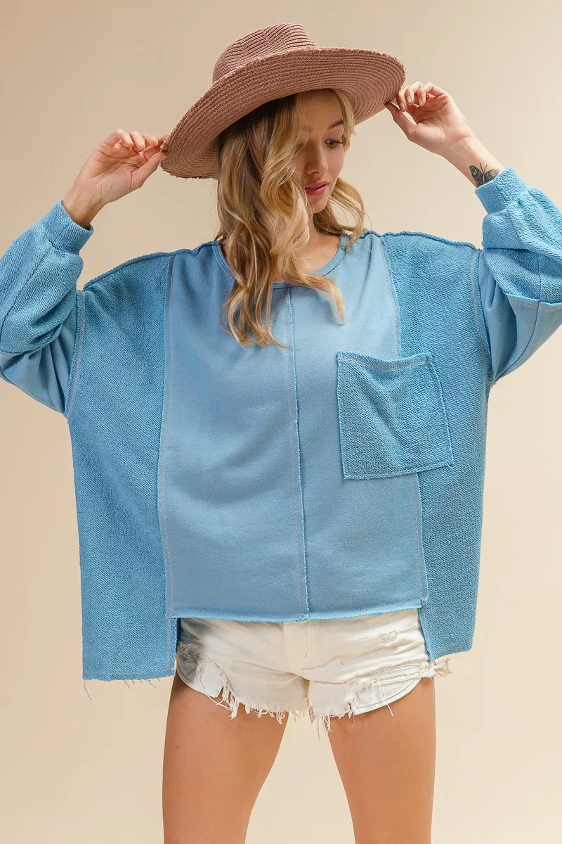Oversized Pocket Front Sweatshirt, image 4
