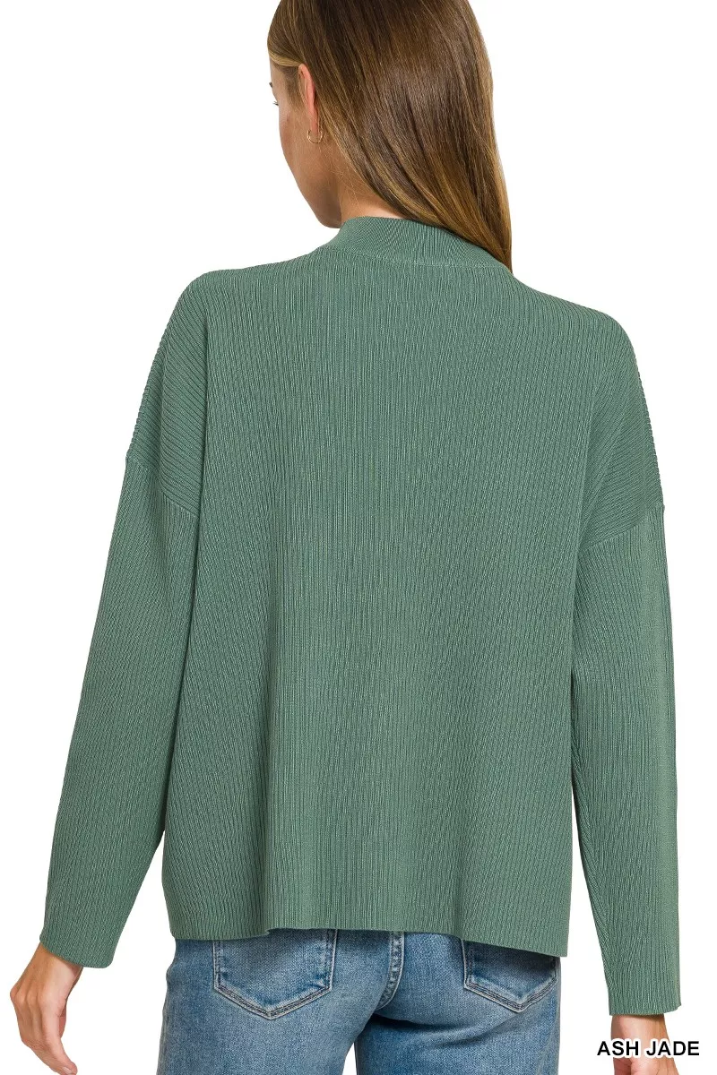 Zenana Viscose Sweater Top & Pants Set, image 4