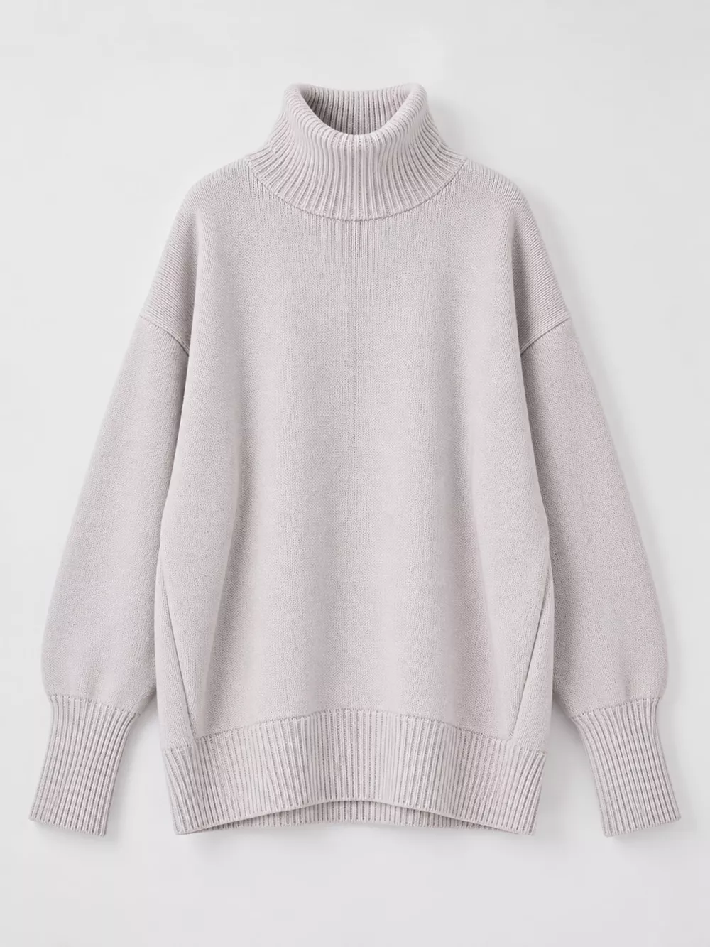 Oversized Turtleneck Dropped Shoulder Sweater, image 40