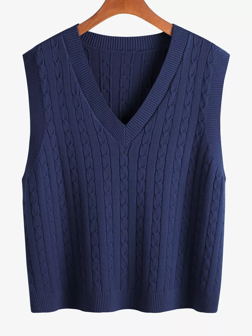 Plus Size Cable Knit Sweater Vest, image 13