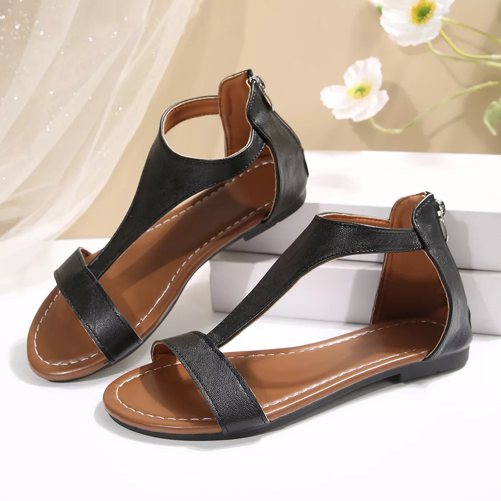 Open Toe Flats Sandals, image 6