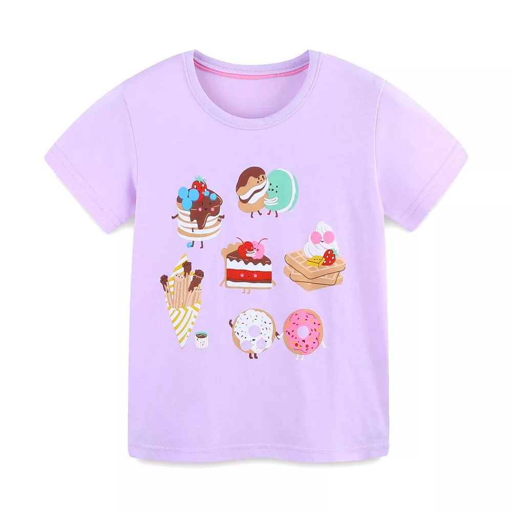 Children's Cartoon Fruit Print Short Sleeve T-Shirt, image 4
