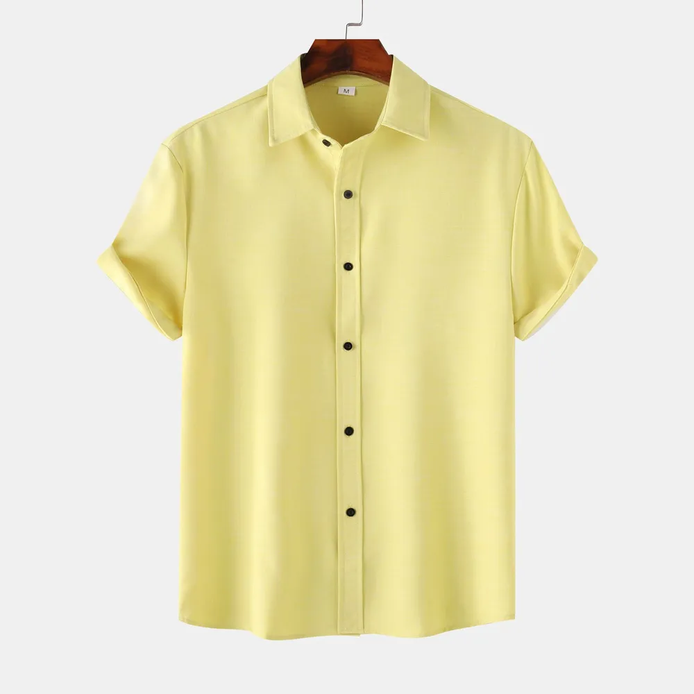 Men's Plus Size Button Up Short Sleeve Shirt, image 2