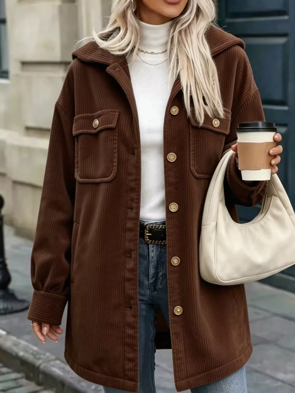 Corduroy Button-Down Outerwear, image 20