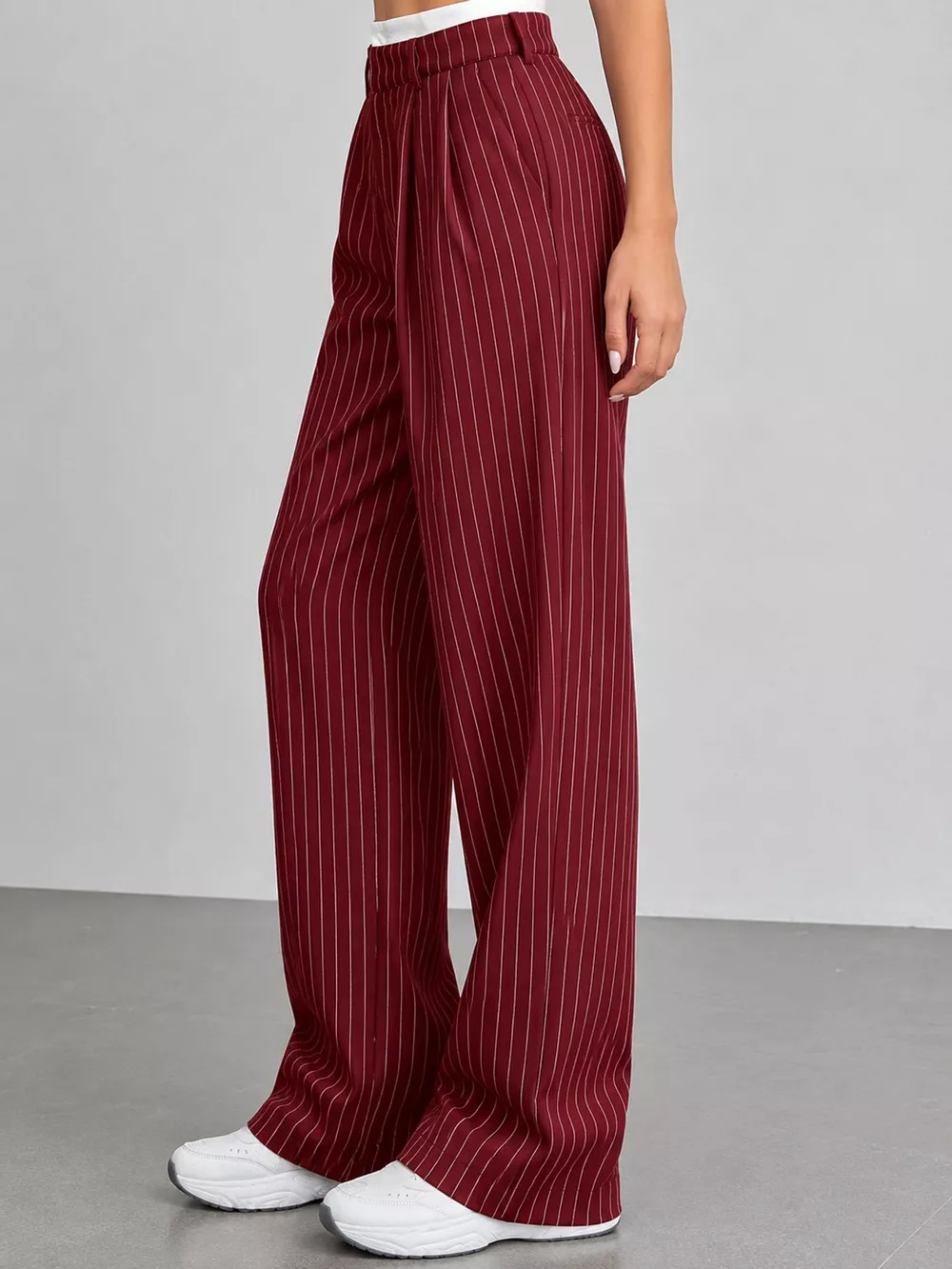 Striped Wide-Leg Pants, image 2