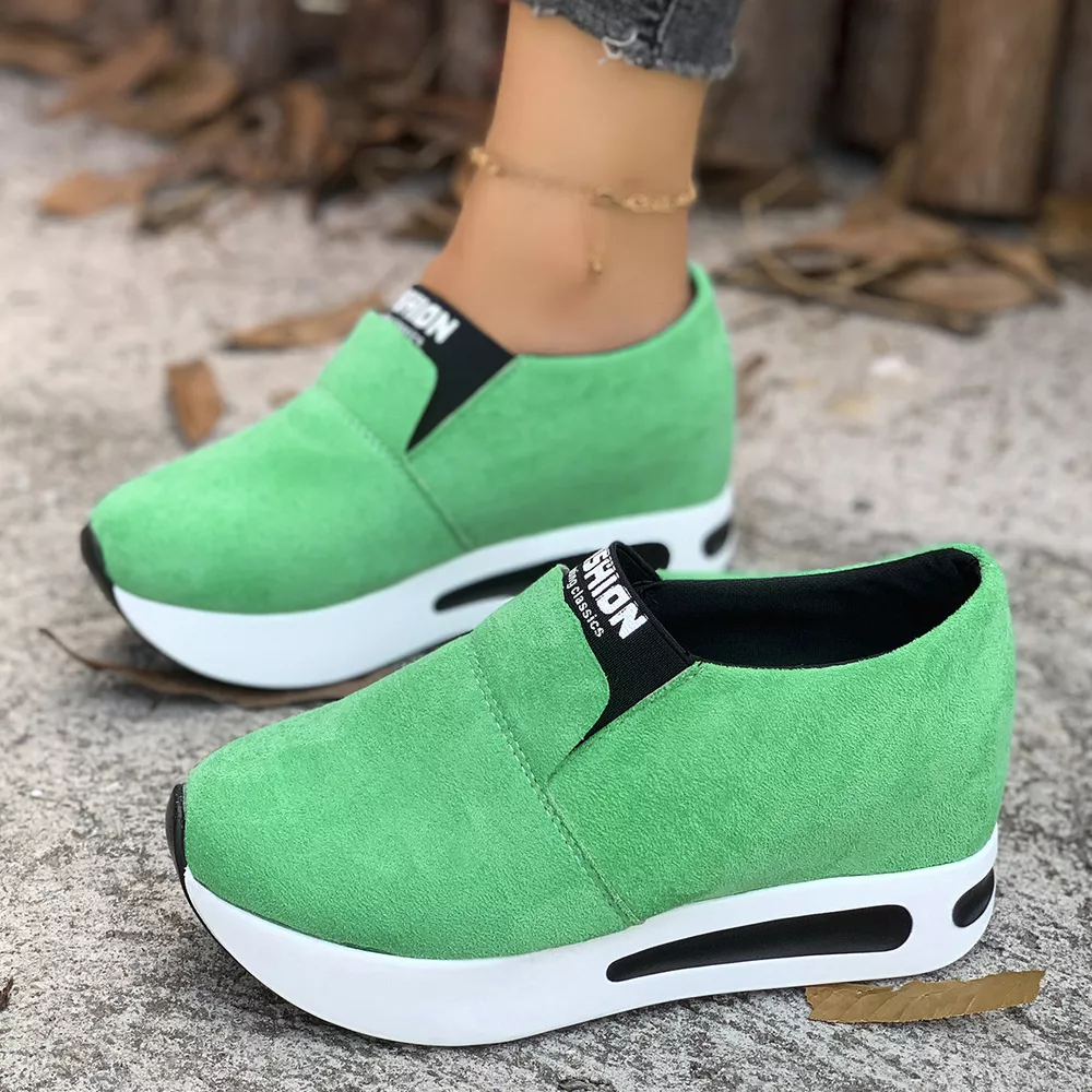 Round Toe Platform Slip-Ons, image 5